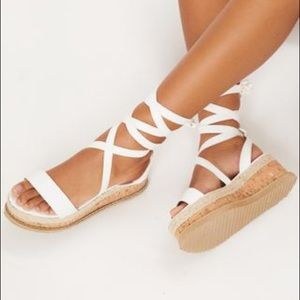 Pretty Little Thing Wrap Sandals